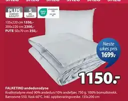 JYSK FALKETIND andedunsdyne tilbud