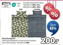 JYSK Flanellsengesett tilbud