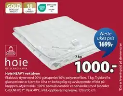 JYSK Høie HEAVY vektdyne tilbud