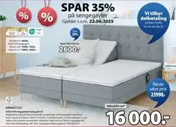 JYSK Gavl 180x122 cm tilbud