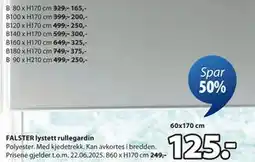 JYSK FALSTER lystett rullegardin tilbud