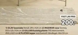 JYSK PLATAN teppe tilbud