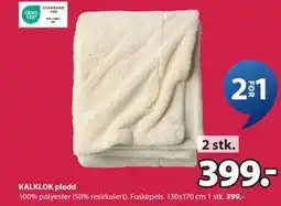 JYSK KALKLOK pledd tilbud