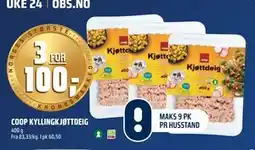 Coop Obs COOP KYLLINGKJØTTDEIG tilbud