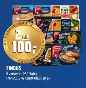 Coop Obs FINDUS tilbud
