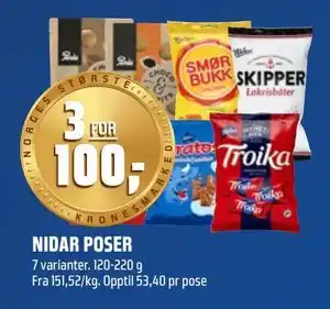 Coop Obs NIDAR POSER tilbud