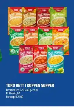 Coop Obs TORO RETT I KOPPEN SUPPER tilbud