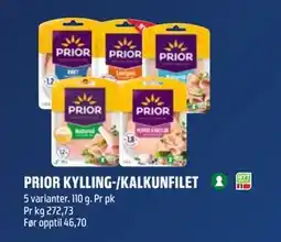 Coop Obs PRIOR KYLLING-/KALKUNFILET tilbud