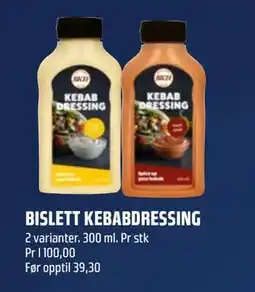 Coop Obs BISLETT KEBABDRESSING tilbud