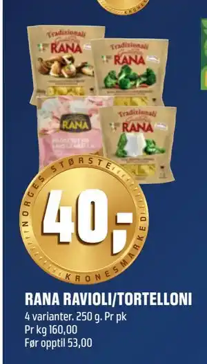 Coop Obs RANA RAVIOLI/TORTELLONI tilbud
