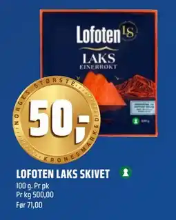 Coop Obs LOFOTEN LAKS SKIVET tilbud