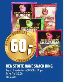 Coop Obs DEN STOLTE HANE SNACK KING tilbud