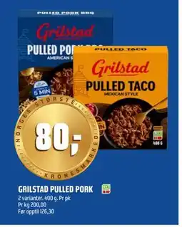 Coop Obs GRILSTAD PULLED PORK tilbud