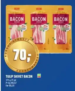 Coop Obs TULIP SKIVET BACON tilbud