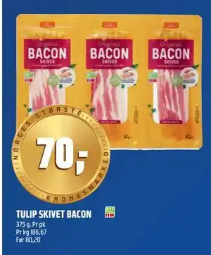 Coop Obs TULIP SKIVET BACON tilbud