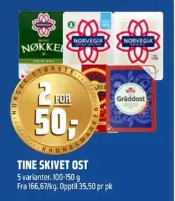Coop Obs TINE SKIVET OST tilbud