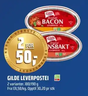 Coop Obs GILDE LEVERPOSTEI tilbud