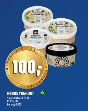 Coop Obs RØROS YOGHURT tilbud