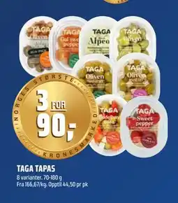 Coop Obs TAGA TAPAS tilbud