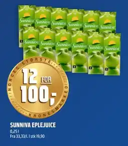 Coop Obs SUNNIVA EPLEJUICE tilbud