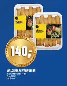 Coop Obs WALDEMARS VÅRRULLER tilbud