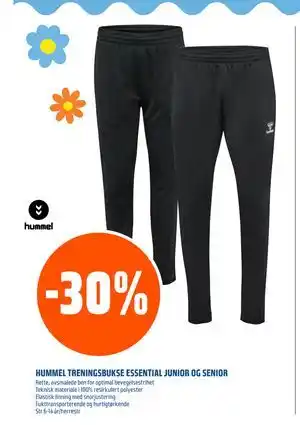 Coop Obs HUMMEL TRENINGSBUKSE ESSENTIAL JUNIOR OG SENIOR tilbud