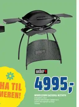 Coop Obs WEBER Q2000 GASSGRILL M/STATIV tilbud
