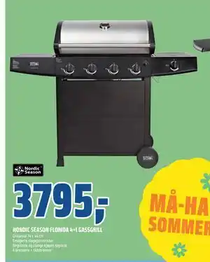 Coop Obs NORDIC SEASON FLORIDA 4+1 GASSGRILL tilbud
