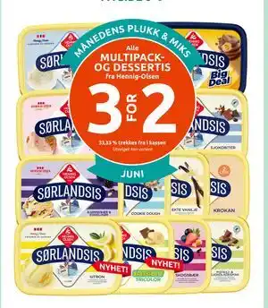 Joker Alle MULTIPACK OG DESSERTIS fra Hennig-Olsen tilbud