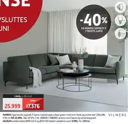 Bohus NORDIC hjørnesofa oppsett 7 høyre tilbud