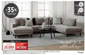 Bohus OXFORD HJØRNESOFA tilbud
