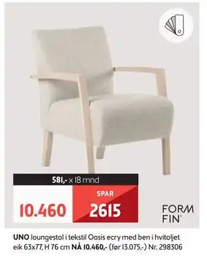 Bohus UNO loungestol tilbud