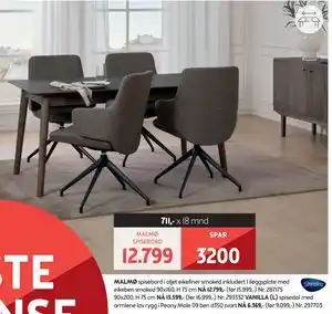 Bohus MALMØ SPISEBORD tilbud
