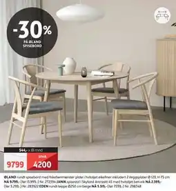 Bohus ØLAND rundt spisebord tilbud