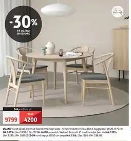 Bohus 30% PÅ ØLAND SPISEBORD tilbud