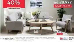 Skeidar Noor Lux hjørnesofa tilbud