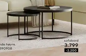 Skeidar Porto sofabordsett tilbud