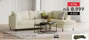 Skeidar Tempo hjørnesofa Oppsett 11R tilbud