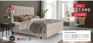 Skeidar ZOE KONTINENTAL tilbud