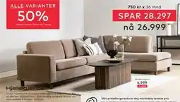 Skeidar Ellinor hjørnesofa tilbud
