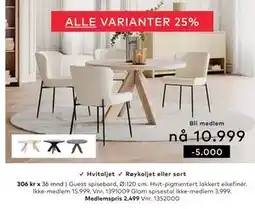 Skeidar Guest spisebord tilbud