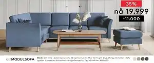 Skeidar Eden hjørnesofa tilbud