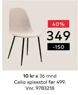 Skeidar Celia spisestol tilbud