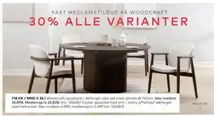 Skeidar Woodcraft spisebord tilbud