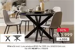 Skeidar Luke spisebord tilbud