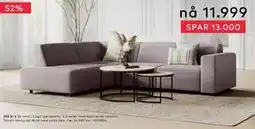 Skeidar Lugo hjørnesofa tilbud