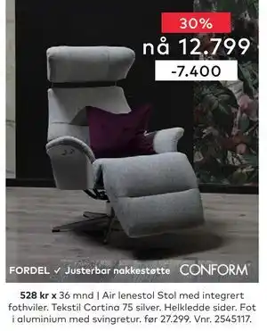 Skeidar Air lenestol tilbud