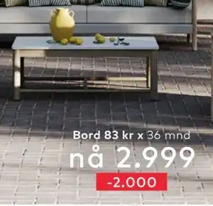 Skeidar Sofabord tilbud