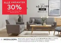 Skeidar Medly 3-seter tilbud