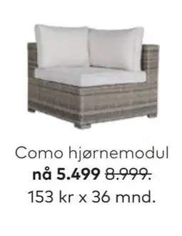 Skeidar Como hjørnemodul tilbud